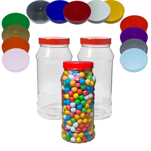 Plastic sweet jars storage tub - plastic,