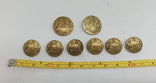 Vintage Military Buttons Brass