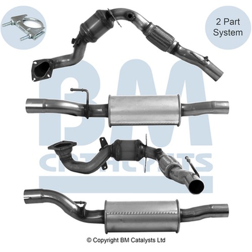Catalytic converter fit - +, kit