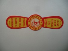 MINT WATNEY & CO'S NOTED ALE NECK STRAP BREWERY BEER  BOTTLE LABEL