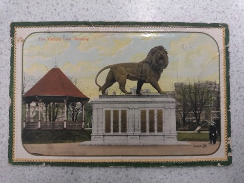 Antique 1913 reading postcard - antique,