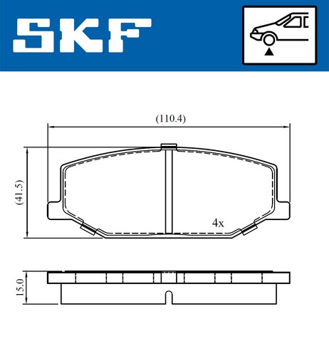 Skf vkbp 80457 brake - skf,