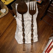 Vtg mcm LARGE 37” Carved