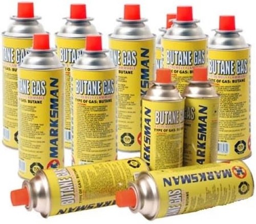 Butane gas bottles canisters - gas,