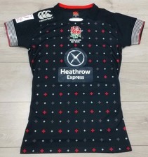 England Sevens 7s Rugby Away Shirt 2014/2015 Canterbury Medium Match Jersey GPS