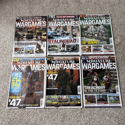Miniature wargames magazines - miniature,