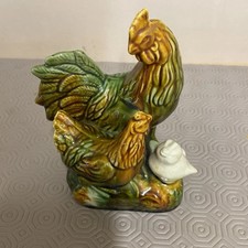 Majolica Style Cockerel with