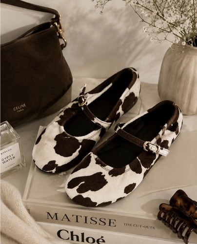 Zara 100 leather flats - zara,
