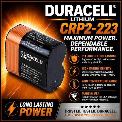 Duracell crp2 223 lithium - crp2,