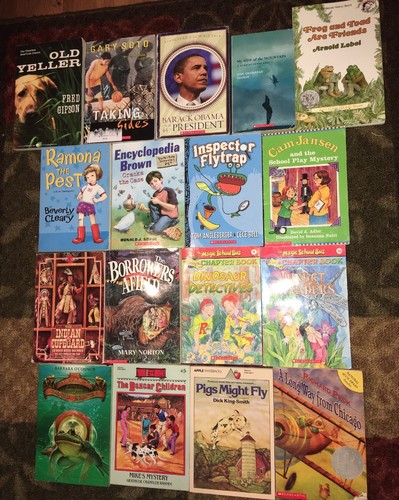 17pc chapter book lot old - 17pc,
