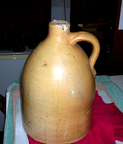 Antique fisher pottery - antique, j