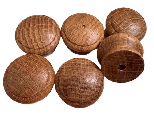 Set wooden oak knobs handle - oak,