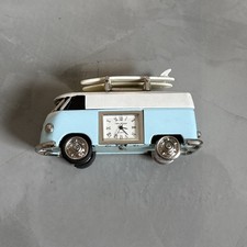 Table Clock Vw Camper Van Miniature Table Clock In Light Blue And Cream