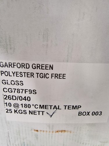 Garford green powder coating - green,