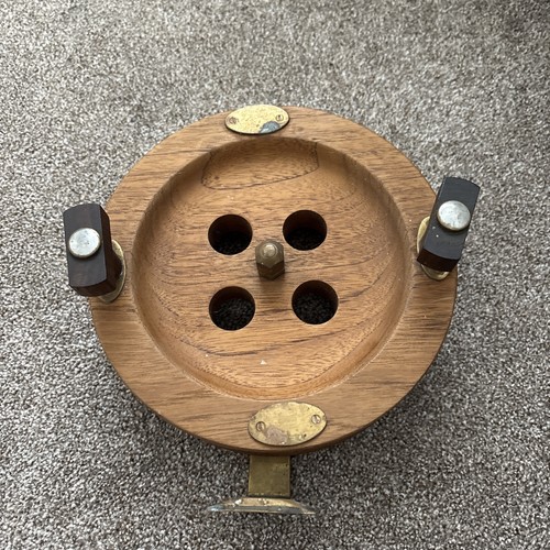 Vintage wooden fishing reel - wooden, 7