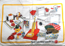Vintage Hoover Tea Towel Unused 1960s