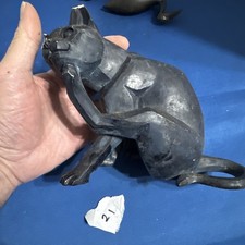 Large Vintage Resin Cat With