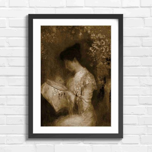 Elegant woman embroidering - elegant,