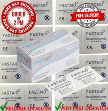 FAST AID ALCOHOL WIPES PRE-INJECTION SWABS 70% IPA TATTOO PIERCING MEDICAL