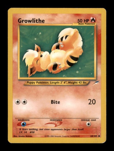 Growlithe 105 neo - 68/105, destiny