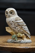 Royal Worcester Snowy Owl Bone China Figurine 14.5cm British Birds Vintage