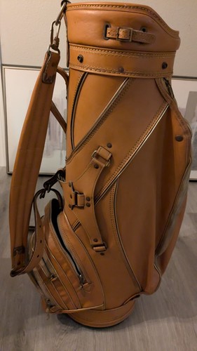 Vintage brown faux leather