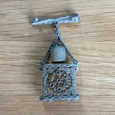 Miniature Perfume Bottle Pin