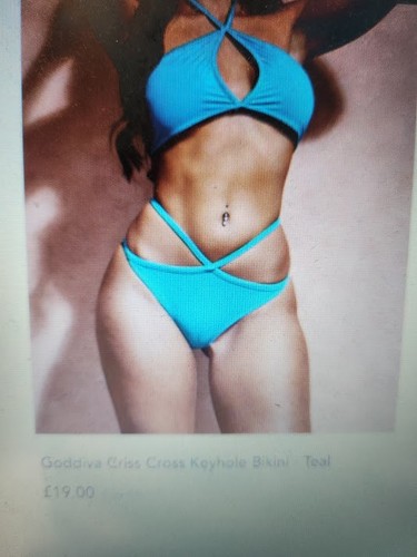 Godiva turquoise bikini with - turquoise,