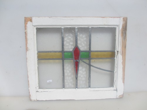 Antique stained glass window - antique,