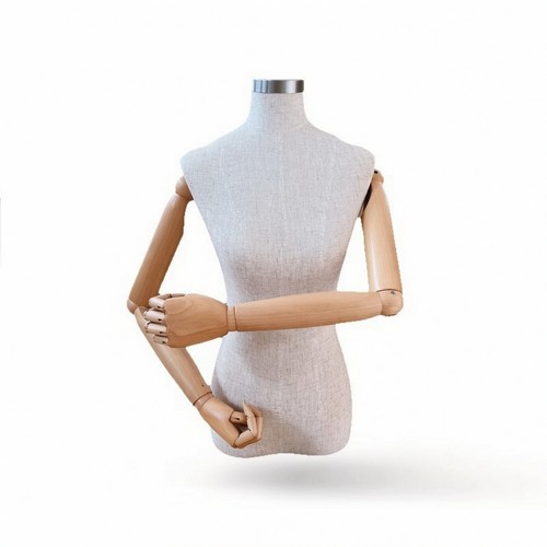 Mannequin with wooden - mannequin, arms