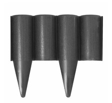 Grey Lawn Edging Border Palisade - 2.5 metres - 10 Pcs