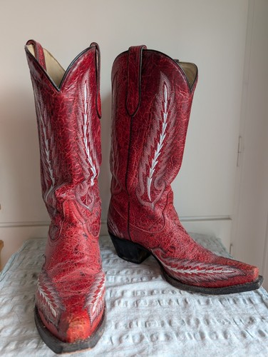 Corral boots g1068 red - red, cowboy