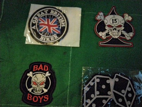 Biker punk patches - biker,