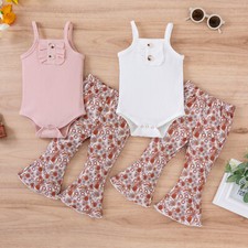 Newborn Baby Girl Flare Pants
