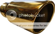 FOR PEUGEOT 206 230MM 9" ROUND EXIT EXHAUST TIP TAIL PIPE STAINLESS SCREW ON