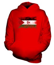 WESTERN SAHARA DISTRESSED FLAG