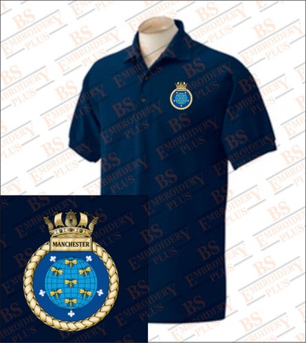 Hms manchester embroidered - manchester,