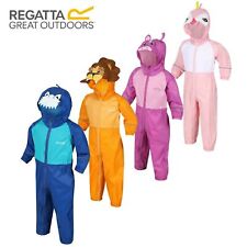 Regatta Puddle Rain Suit Kids Boys Girls Childrens Waterproof All In One RRP 40