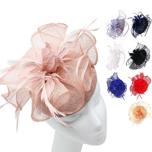 Sinamay headband fascinator - sinamay,