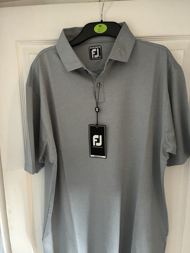 Footjoy men grey golf polo - men's,
