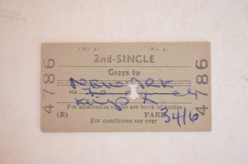 Railway ticket btc - ticket, grays