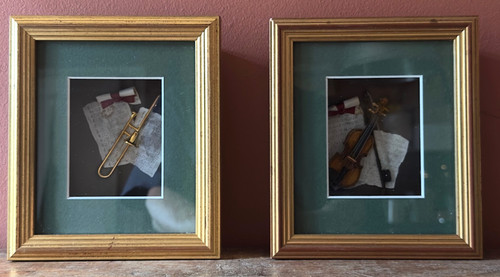 Vintage musical moments shadow - moments,