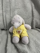 RARE HUMPHREYS CORNER GUND ELEPHANT SALLY HUNTER  6" BABY RATTLE PLUSH VGUC CUTE