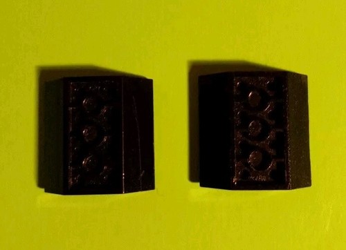 Lego black slope brick - black,
