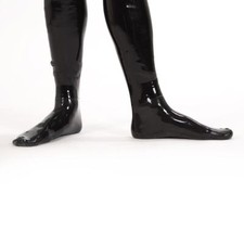 REGULATION Latex Rubber Socks, Unisex, Black, Fetish Wear, Moulded