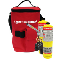 ROTHENBERGER HOTBAG 35644 SUPER FIRE 2 TORCH , BAG & 2 X MAPP GAS 19828 HOT BAG