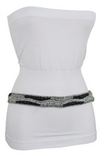 Women Fashion Grey Narrow Belt