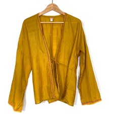 Dosa 100% Silk Wrap Blouse Top