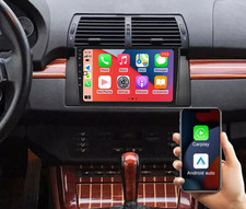 Android 14 CarPlay SWC For BMW X5 E53 E39 M5 Car Stereo Radio GPS Sat Nav BT FM