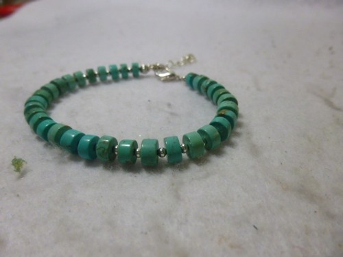 Turquoise heiishi bead - turquoise,